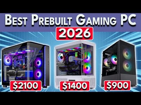 Best Prebuilt Gaming Pc 2026 | 1440p, 4k, & Budget | Best Gaming Pc 2026