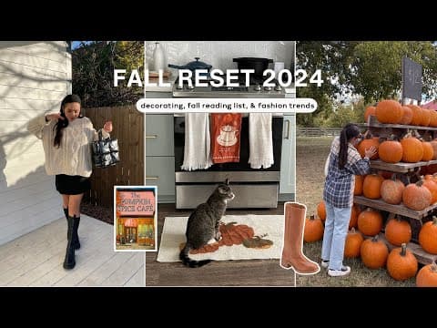 Fall Reset 2024 🍂 Decorating, Reading List, Getting Cozy