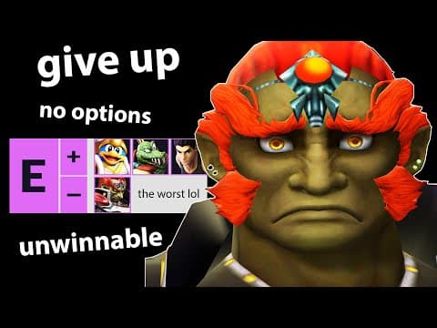 Do Not Main This Character In Smash