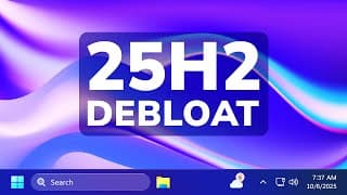 Windows 11 25h2: Debloat The System By Default (new Feature)