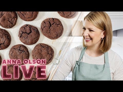 How To Make Chewy Chocolate Ginger Molasses Cookies! | Livestream W/ Anna Olson