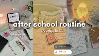 After School Routine *realistic* 📓🎀 || Homework, Productive, Relaxing..
