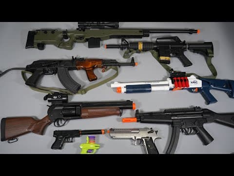Ak47 Drum Magazine Airsoft Toy Gun Awp Sniper Rifle Nerf Gun Shot Gun- Realistic Toy Guns Collection