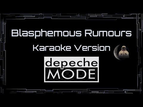 Depeche Mode • Blasphemous Rumours (cc Karaoke / Instrumental) [uvr]