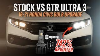 Gtr Lighting Ultra 3 Review: The Brightest Led Bulbs For Your 16-21 Honda Civic!