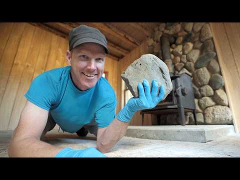 Building A Stone Fireplace Wall From Natural Cut Stone How-to