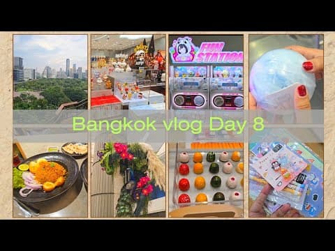 TRAVEL VLOG: Bangkok 🎀 shop w/me, aesthetic stationery, food ✨️💕💖 vlogmas day 8