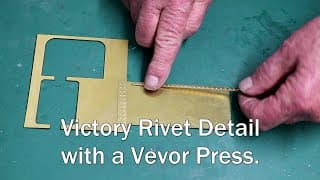 Victory From Scratch Part 10. Adding Rivet Detail. Tank And Cab. 16mm Live Steam Loco.