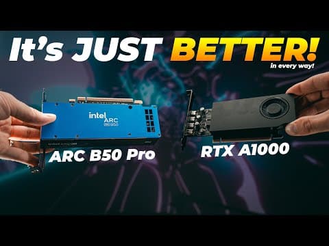 Intel Has Started A Gpu Revolution - I Love It! [arc B50 Pro Vs Rtx A1000]