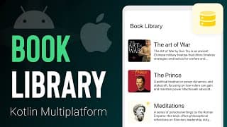Build A Book Library App For Android & Ios Using Room Kmp (mvvm)