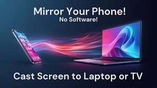 Mirror Your Phone Screen To Pc Or Tv Wirelessly — No Apps Needed!