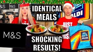 Shocking! We Bought & Cooked Identical Meals From Ald & M&s! Cheap Vs Expensive Christmas Food