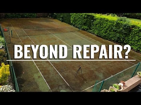 I Really Tried To Save This Filthy Tennis Court...