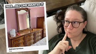 This Free Vintage Dresser Sat Unsold  Here’s Why Paint Was The Smart Move!