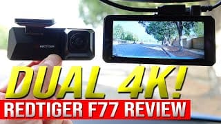 Redtiger F77 Dash Cam Review (dual 4k)