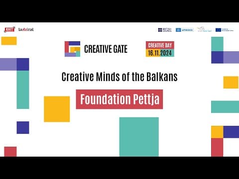 Presentation Of The Creative Gate: Creative Minds Of The Balkans