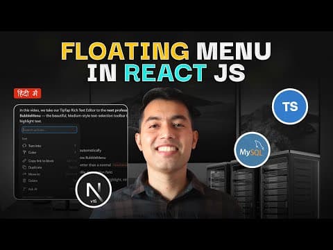 Build A Notion-style Editor In Next.js🔥 Tiptap Floating Menu Tutorial