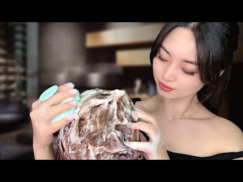 [asmr] Chinese Dry Shampoo And Hair Wash