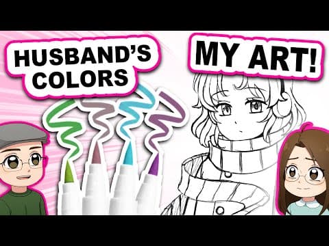 Art Disaster? My Husband Picked My Color Palette! 😱