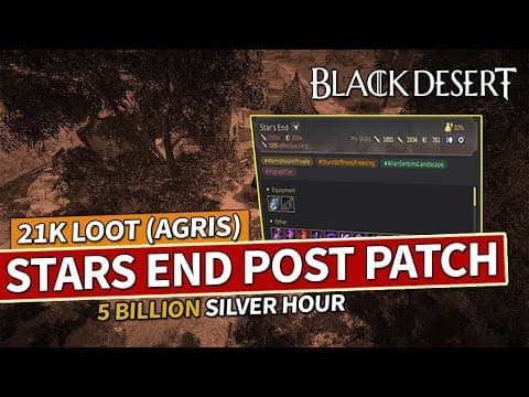 Star's End Buffed - Over 5 Billion Silver Hour With Agris | Black Desert