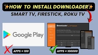 {downloader App} Playstore Alternative For Smart Tv & Firestick To Install Any Third Party App 2026