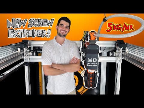Screwing Around With A $20k Pellet Extruder - Large Format 3d Printer (part 7)