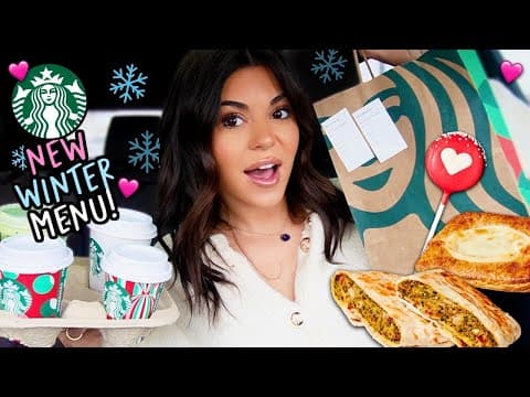 New Starbucks 2025 Winter Menu Items! ❄️ Exclusive First Look & Tasting! 🔥