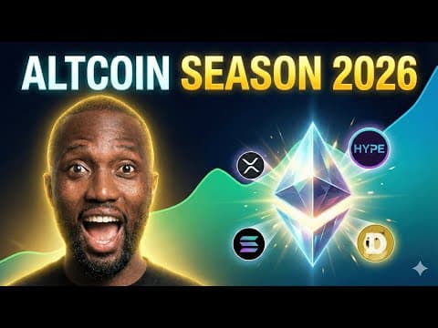 Here's Why Altcoins Are About To Explode | Altcoins Season 2026 - When Will Happen ?