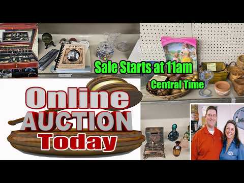It’s Auction Day! 🔥 5-hour Live Auction | Jewelry, Vintage Décor, Baskets & More