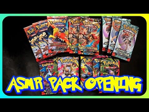 (ASMR) Assorted Pokemon Pack Opening (Mega Venusaur Collection)