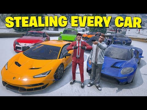 Stealing Every Car We See In Gta 5 Rp