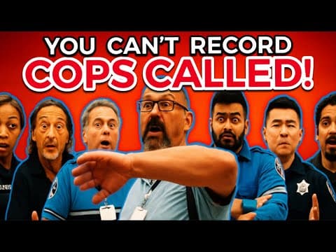 You Can’t Record, Cops Called!🚨📸