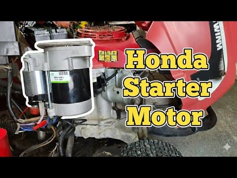 Easy Honda Tractor Mower Starter Replacement