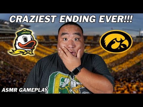 Craziest Ending Ever!! 😱 #9 Oregon Vs #20 Iowa | Asmr Gameplay