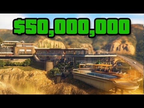 $50,000,000 "a Safehouse In The Hills" Dlc Spending Spree! | Gta 5 Online