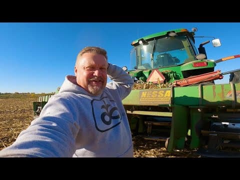 Chopping Corn Stalks.. What Could Go Wrong?