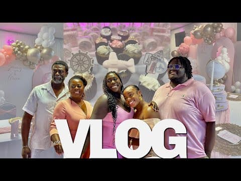Vlog | Shayna’s Baby Shower, Diy Hot Air Balloon, Prep + Bts Set-up, Family Visit, Hilarious Games .