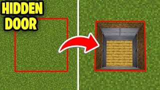 How To Make A Secret Piston Trapdoor In Minecraft Bedrock! - Tutorial