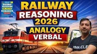Reasoning : Analogy Verbal Concepts & Pyqs Ii Railway Reasoning 6300+ Mcq 3rd Ed. Book Video Course