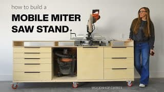 How To Build A Mobile Miter Saw Station With Storage