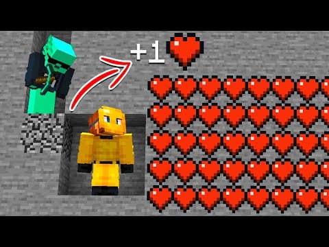Minecraft Manhunt, But Hunters Mining Increases My Health Rematch