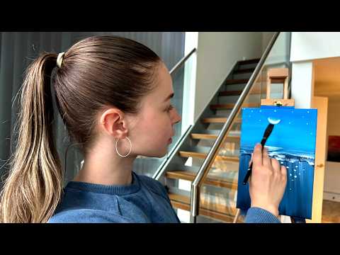 Asmr 99.99% Fell Asleep Before I Finished This Painting 🎨😴