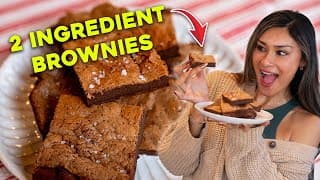 2 Ingredient Brownies! Low Carb, Keto, Gluten Free