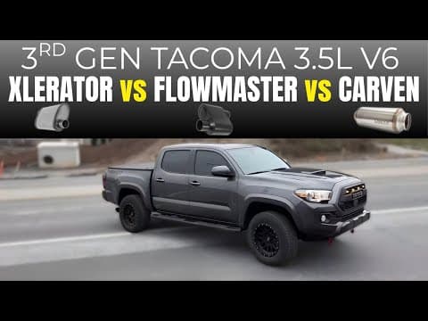 3rd Gen. Toyota Tacoma 3.5l V6: Flowmaster Super 10 Vs Carven Tr-series Vs Xlerator!