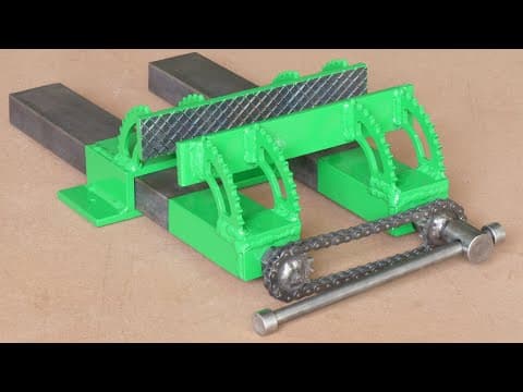 Make A Unique Metal Vise That You Never See Before From Bike Parts | Diy Metal Bench Vise | Diy