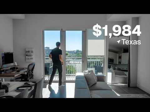 Software Engineer's Modern & Minimal Apartment Tour | Tx 750 Sqft