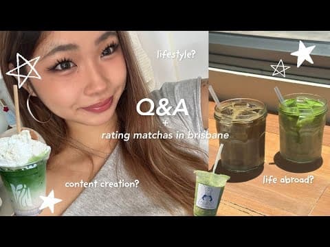 Q&a 🍵: Answering Your Questions While Drinking Too Much Matcha | Rating Matchas In Brisbane