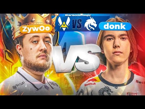 Craziest Game Of The Major Vs Donk ?!! (+36 Rounds) | Zywoo Pov
