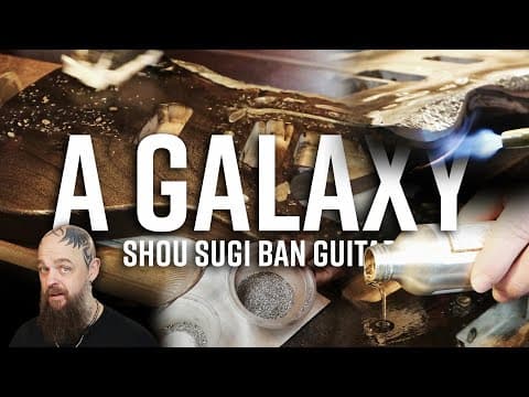 A Galaxy Shou Sugi Ban Guitar - Fire & Swarf