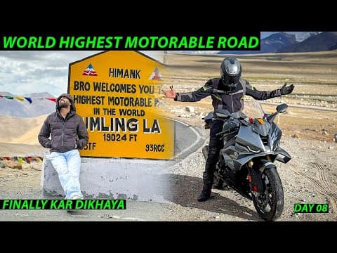 Finally Phoch Gaye World Ke Top Par😍 | Hanle To Umling La❤️‍🔥 | Ladakh 2025 | Day 08